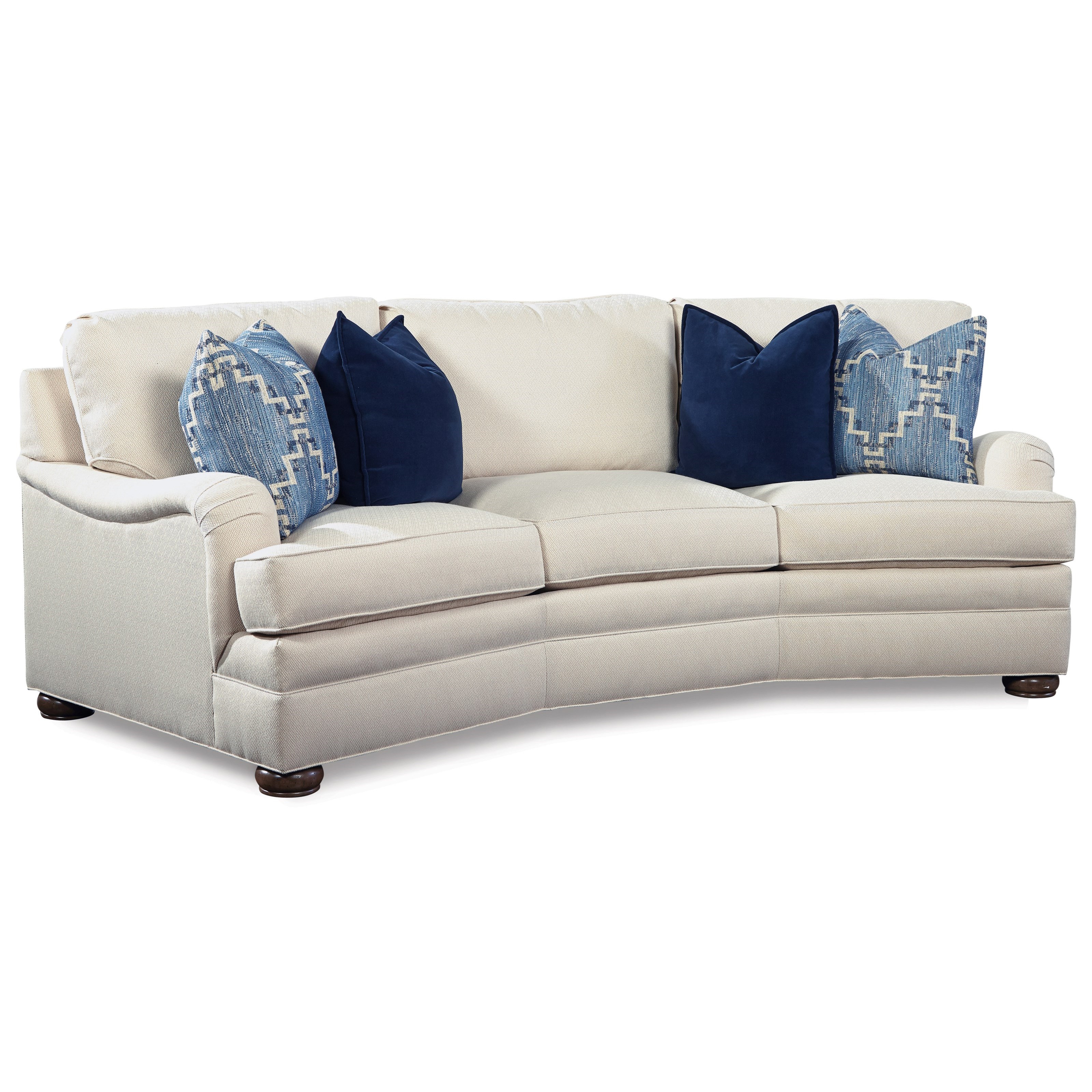 Geoffrey Alexander 2061 Conversation Sofa with Curved Arms Sprintz